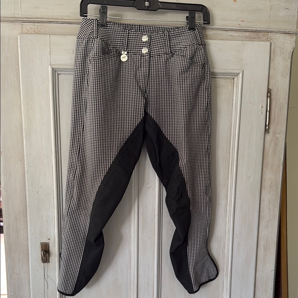Pikeur Cindy Riding Breeches- Woman’s size 38 Black & White Check